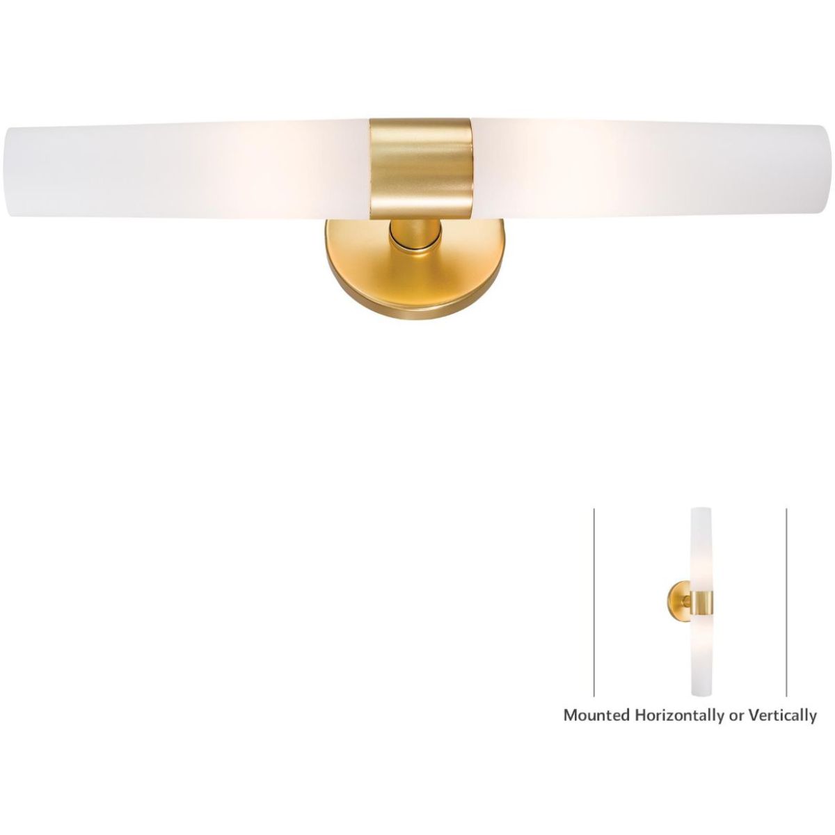 Saber 20 in. 2 Lights Bath Bar Gold finish