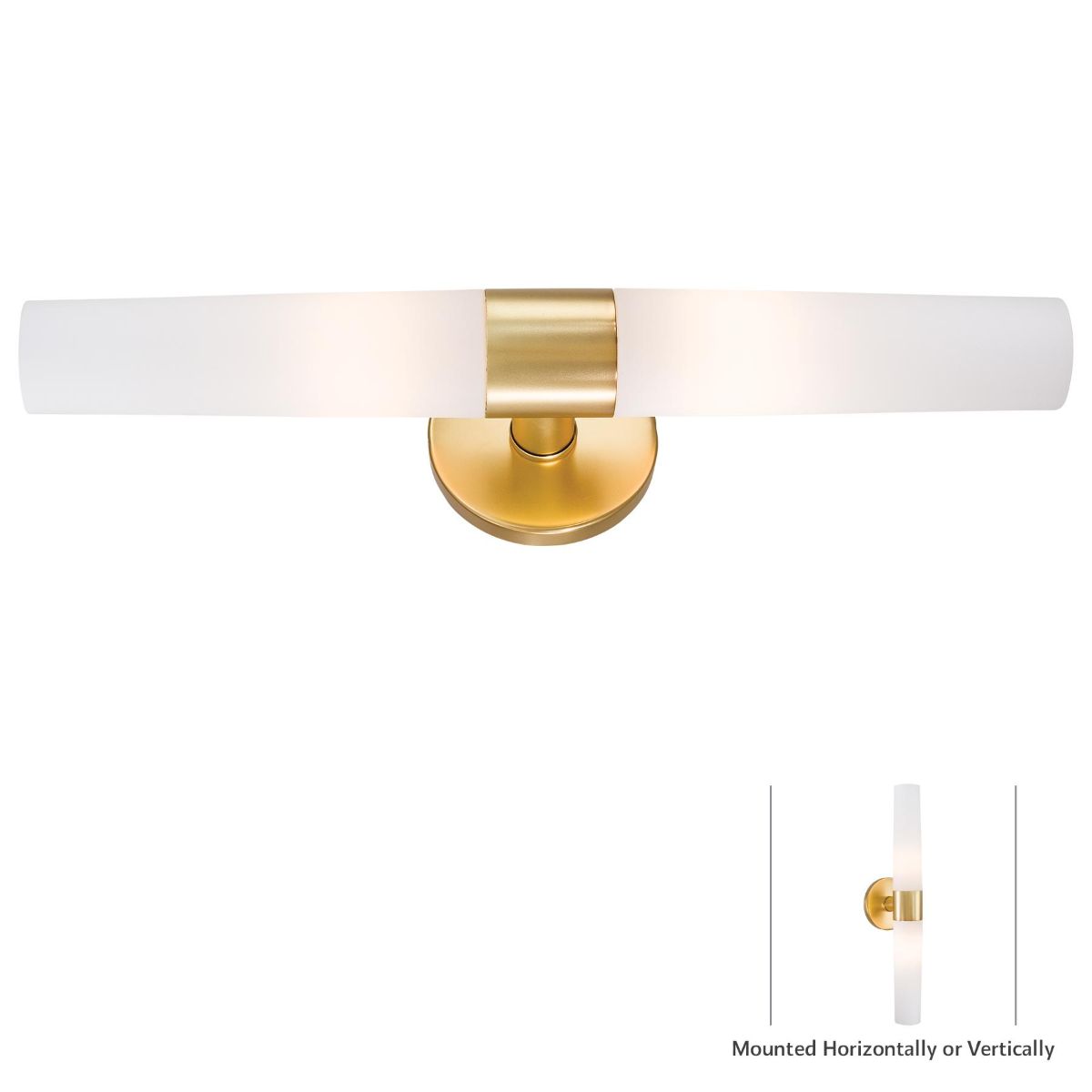 Saber 20 in. 2 Lights Bath Bar Gold finish