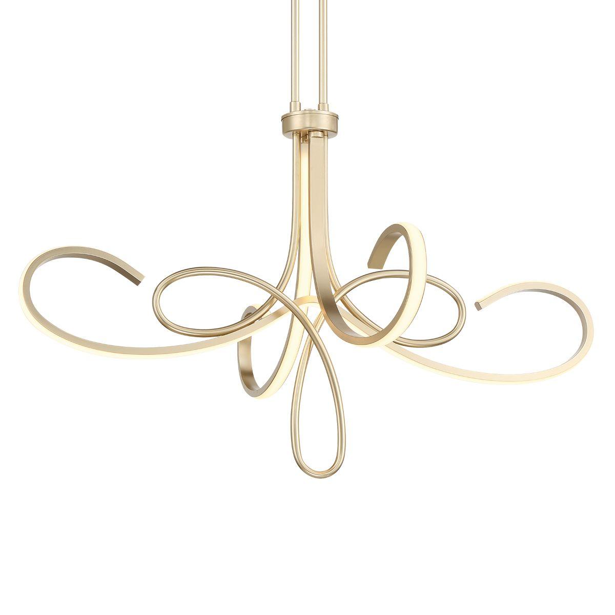 Astor 32 in. LED Chandelier Gold finish - Bees Lighting