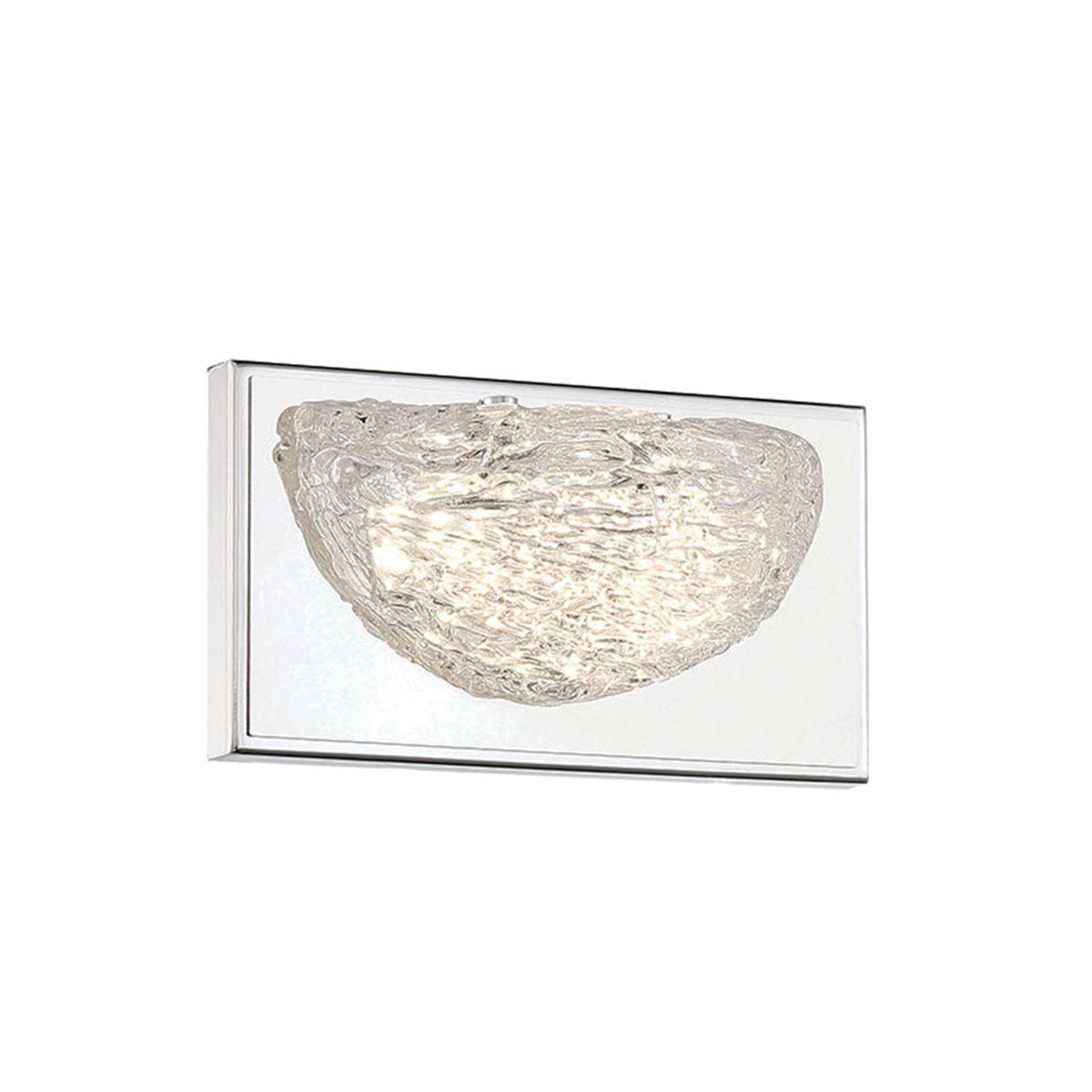 Modern Ice 8 in. LED Bath Sconce Chrome finish - Bees Lighting