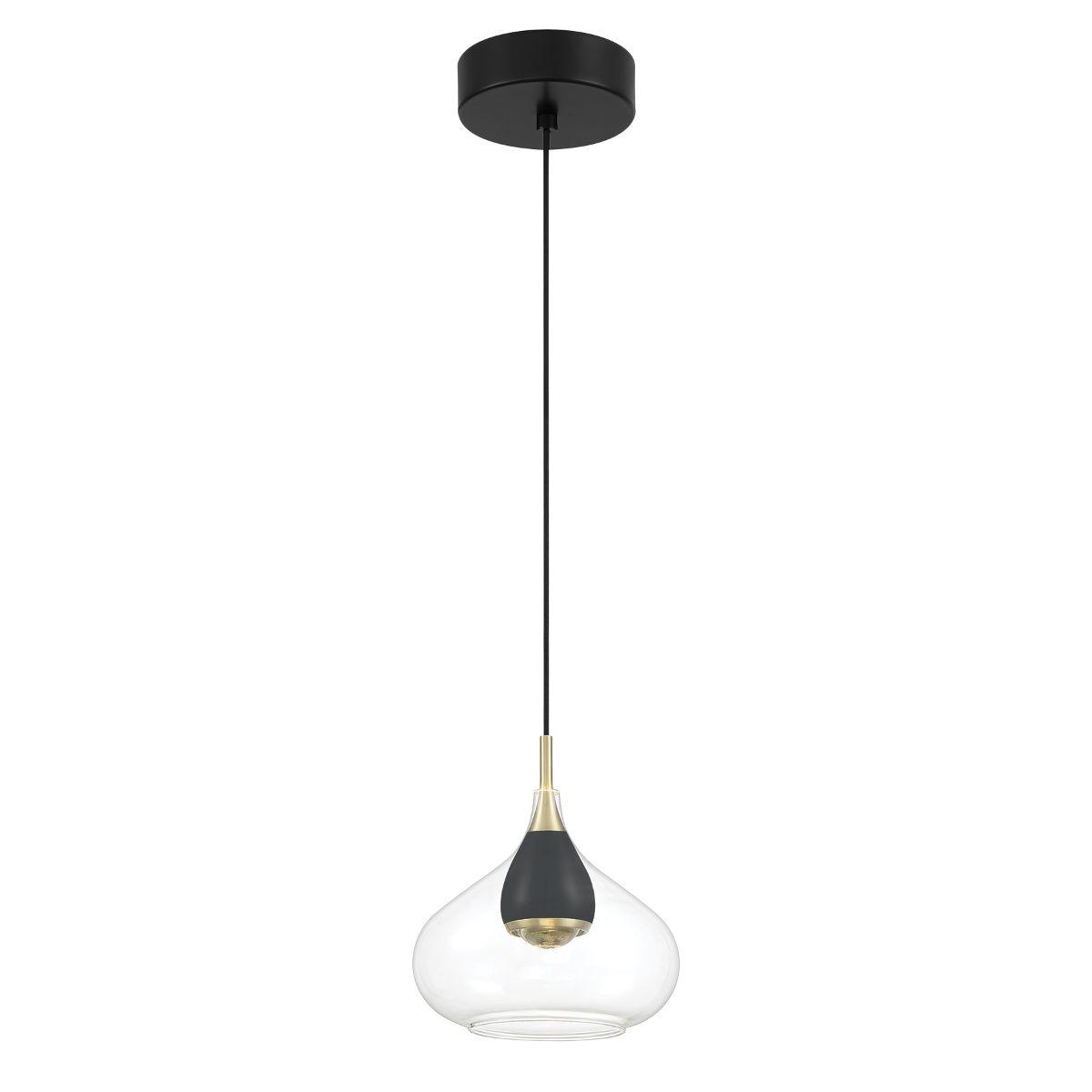 Arabesque 8 in. LED Pendant Light Gold finish - Bees Lighting