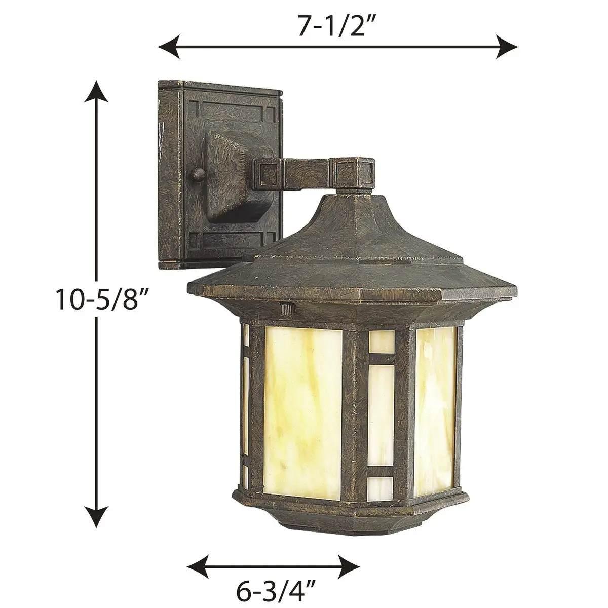 Arts And Crafts 11 in. Outdoor Wall Light Bronze Finish - Bees Lighting