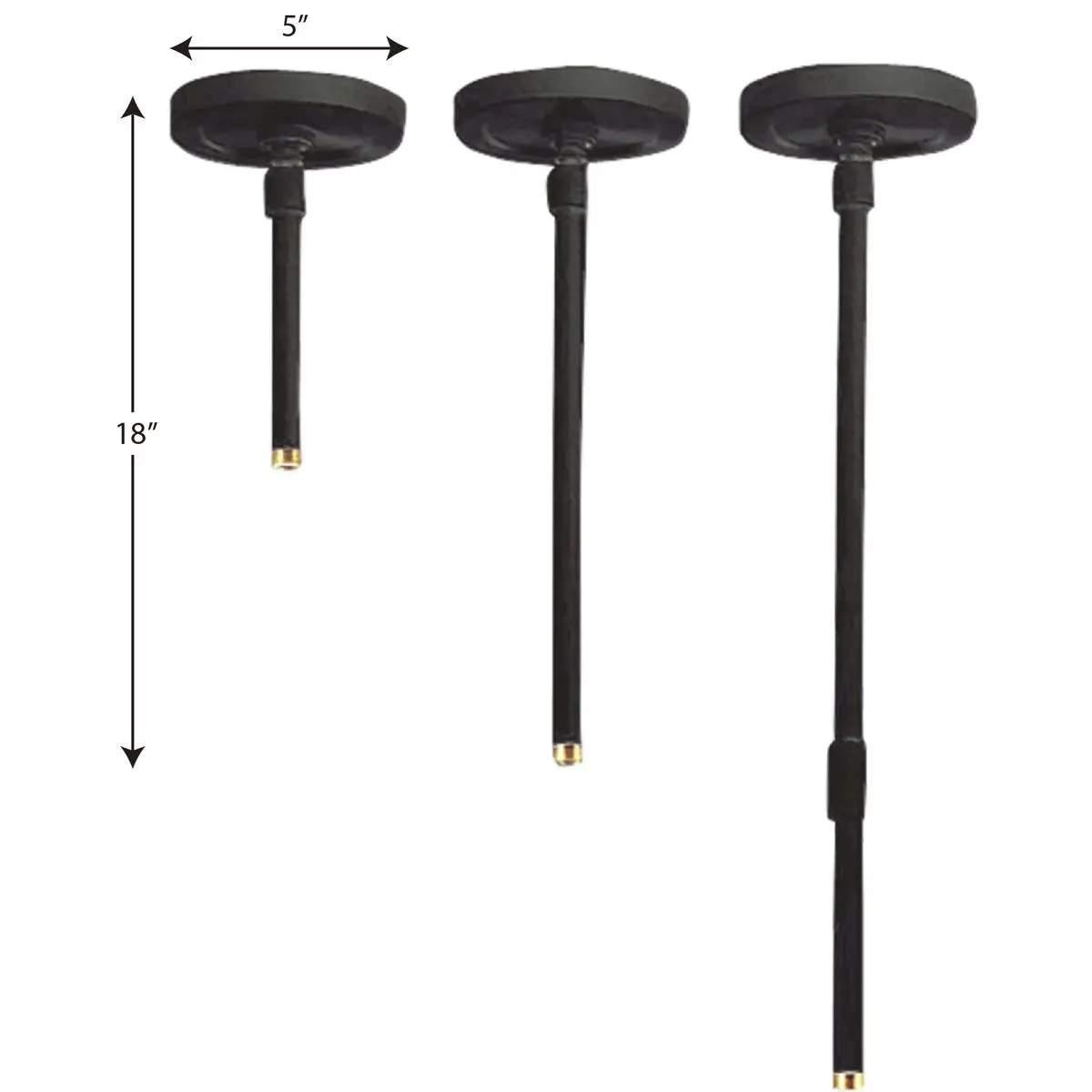 Cylinder Pendant Kit Aluminum Black - Bees Lighting