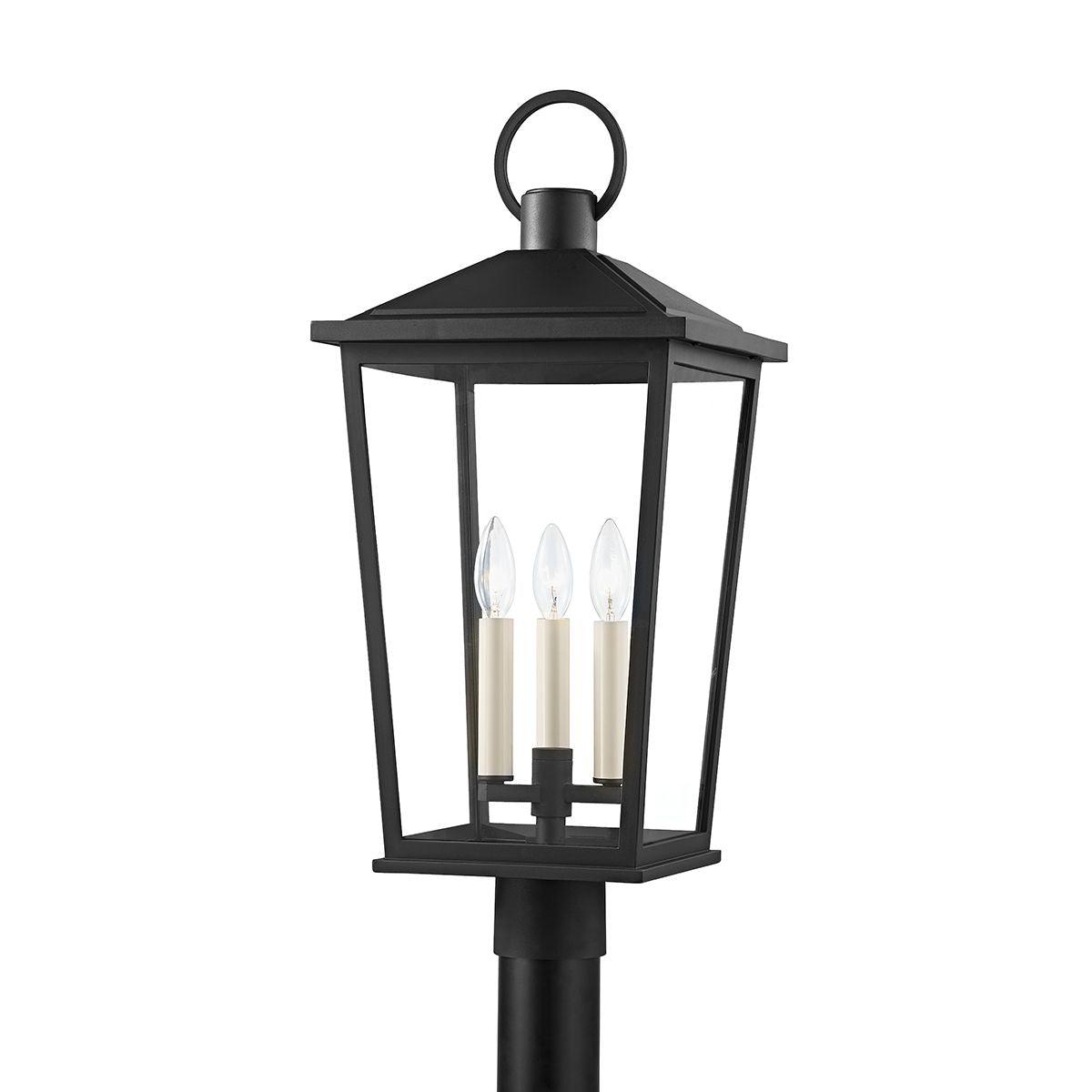 SOREN 25 in. 3 Lights Lantern Head Textured Black finish - Bees Lighting