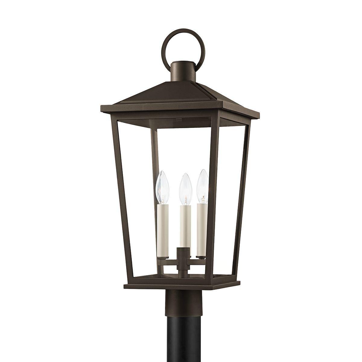 SOREN 25 in. 3 Lights Lantern Head Textured Bronze finish - Bees Lighting