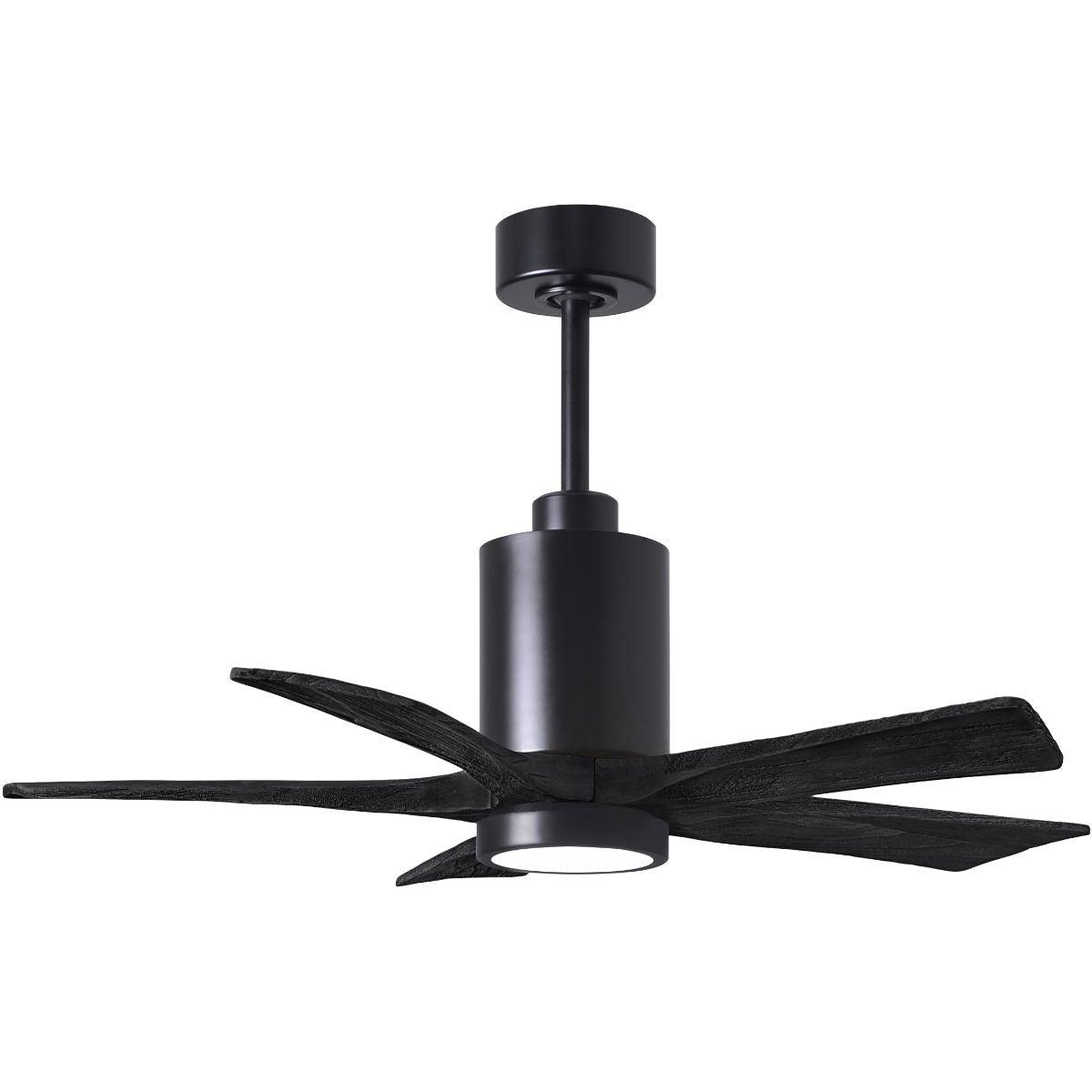 Patricia 5-Blade 42 Inch Black LED Ceiling Fan with Remote - Bees Lighting