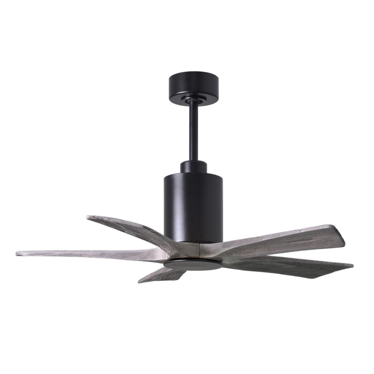 Patricia 5-Blade 42 Inch Black and Barnwood LED Ceiling Fan with Remote - Bees Lighting