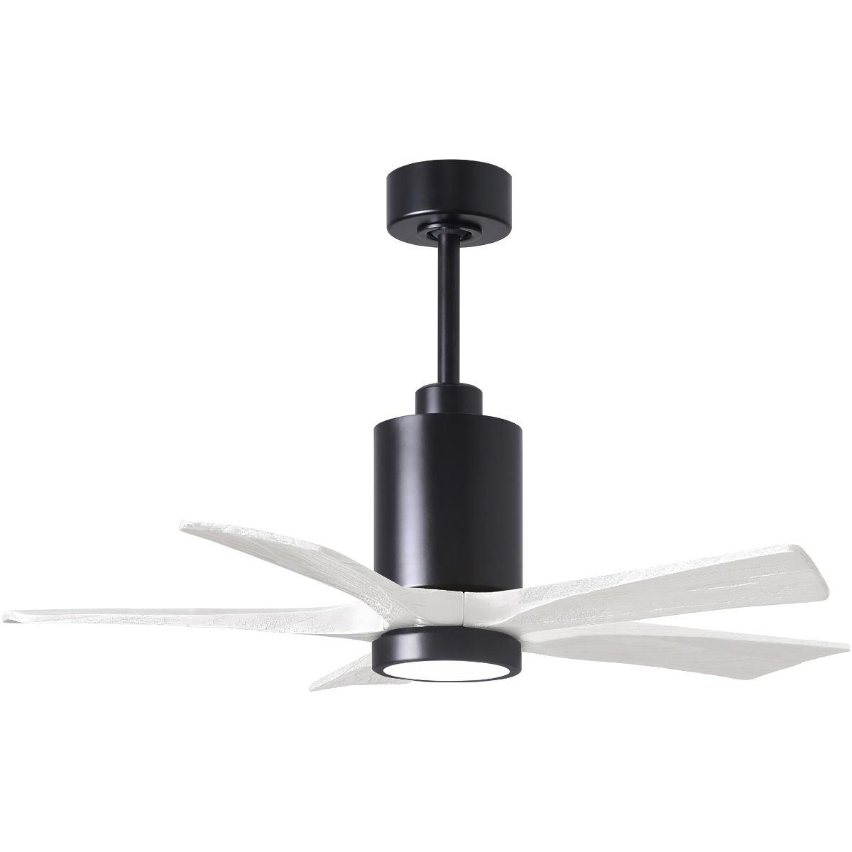 Patricia 5-Blade 42 Inch Black and White LED Ceiling Fan with Remote - Bees Lighting