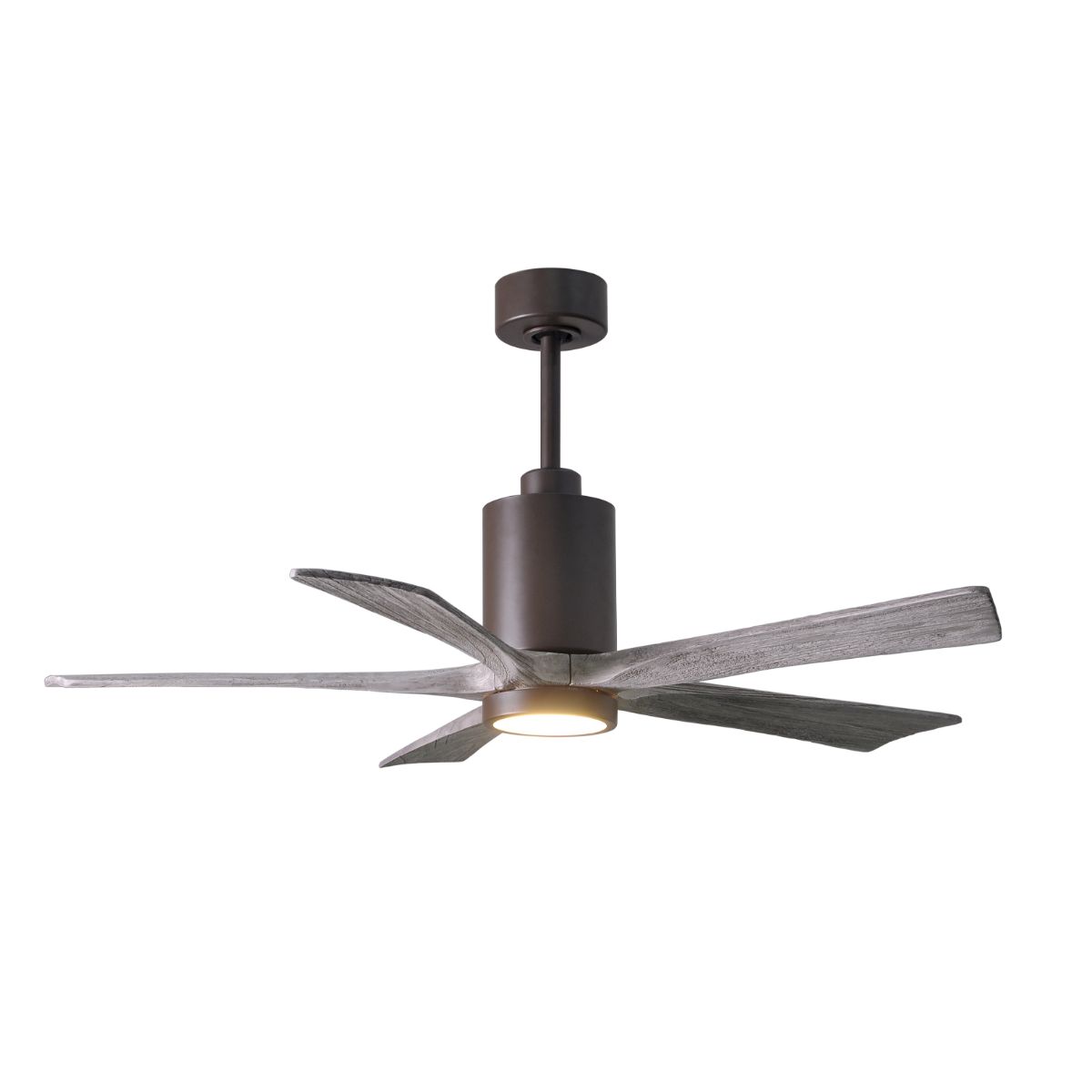 Patricia 5-Blade 52 Inch Bronze and Barnwood LED Ceiling Fan with Remote