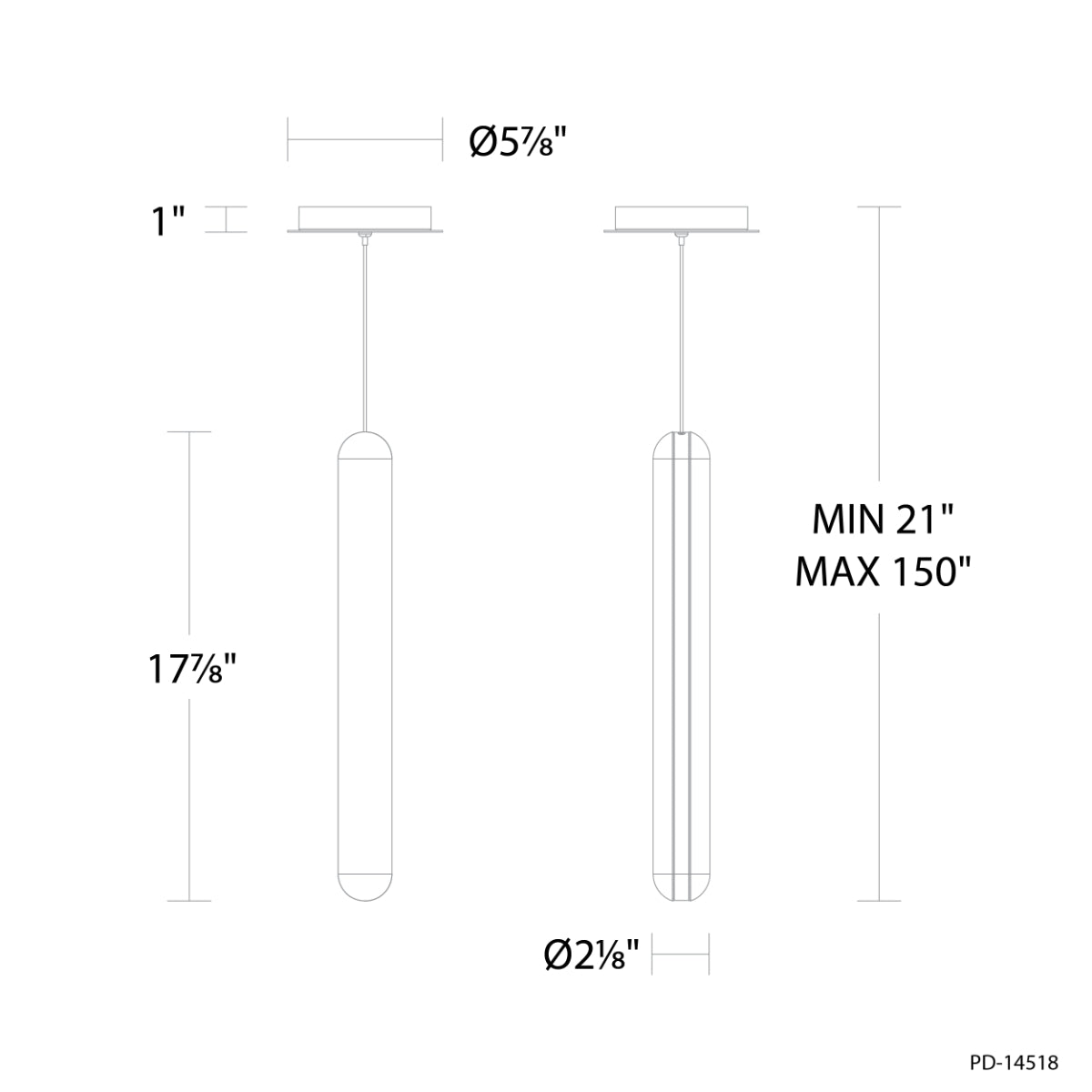 Cadiz 21" LED Pendant Light