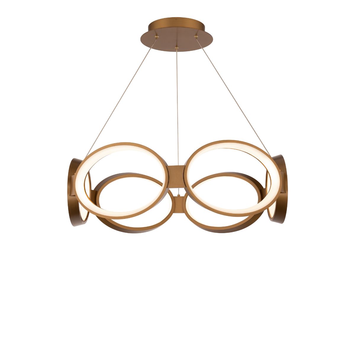 Solitaire 24 in. LED Pendant Light Brass finish - Bees Lighting