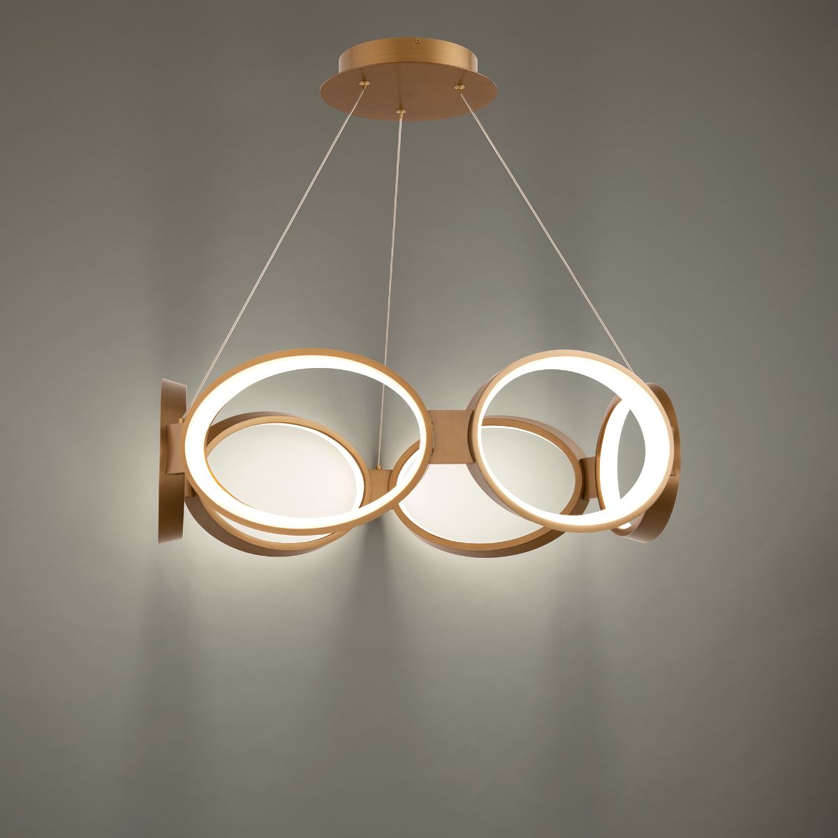 Solitaire 24 in. LED Pendant Light Brass finish - Bees Lighting