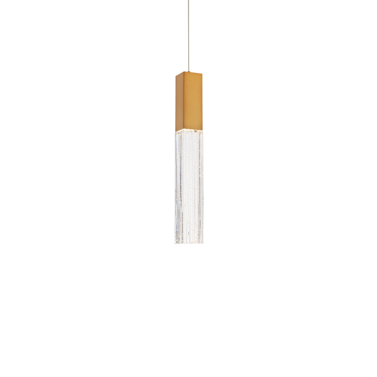 Cinema 20" LED Pendant Light, 2700K, Aged Brass Finish