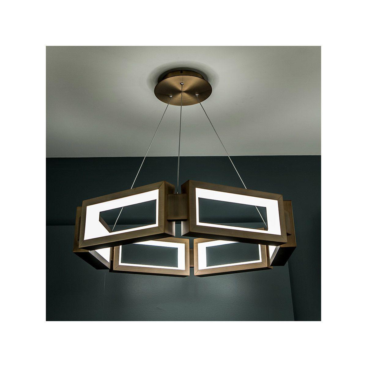 Mies 26 in. LED Pendant Light - Bees Lighting