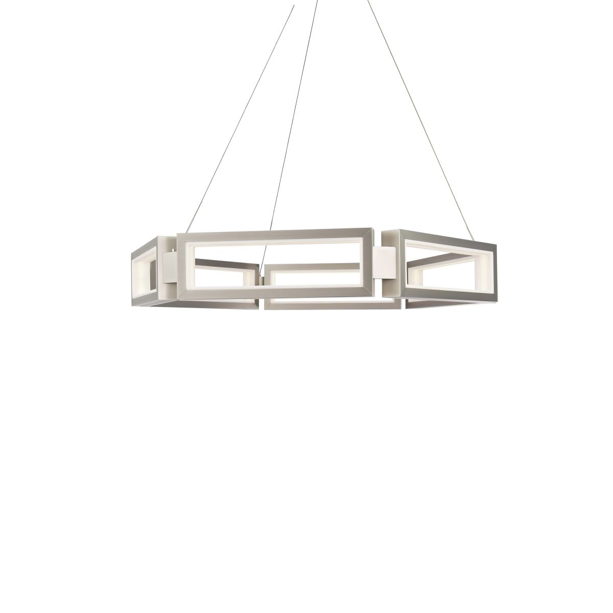 Mies 36 in. LED Pendant Light Brushed Nickel Finish - Bees Lighting