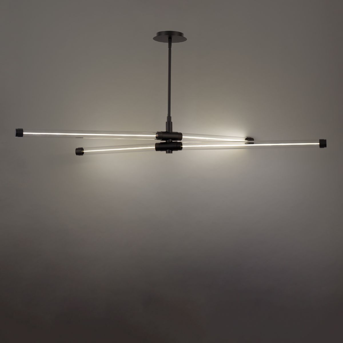 Jedi 43 in. LED Pendant Light Black finish