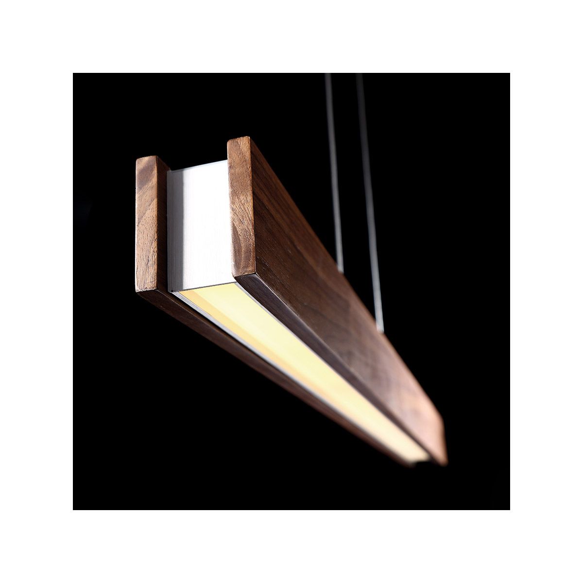 Drift 38 in. LED Pendant Light Brown Finish