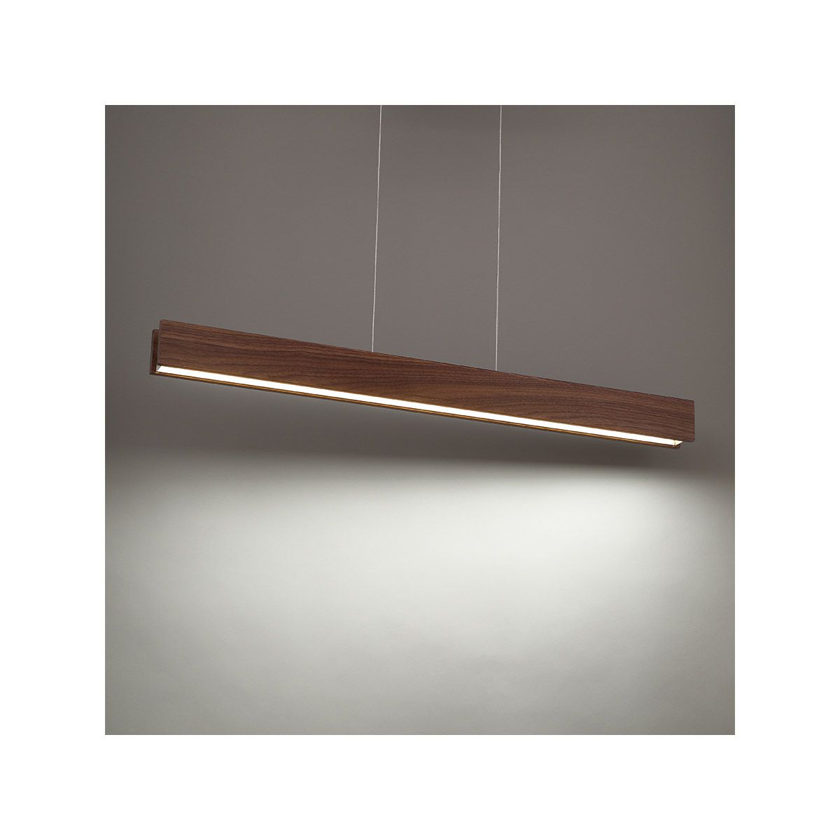 Drift 56 in. LED Pendant Light Brown Finish - Bees Lighting