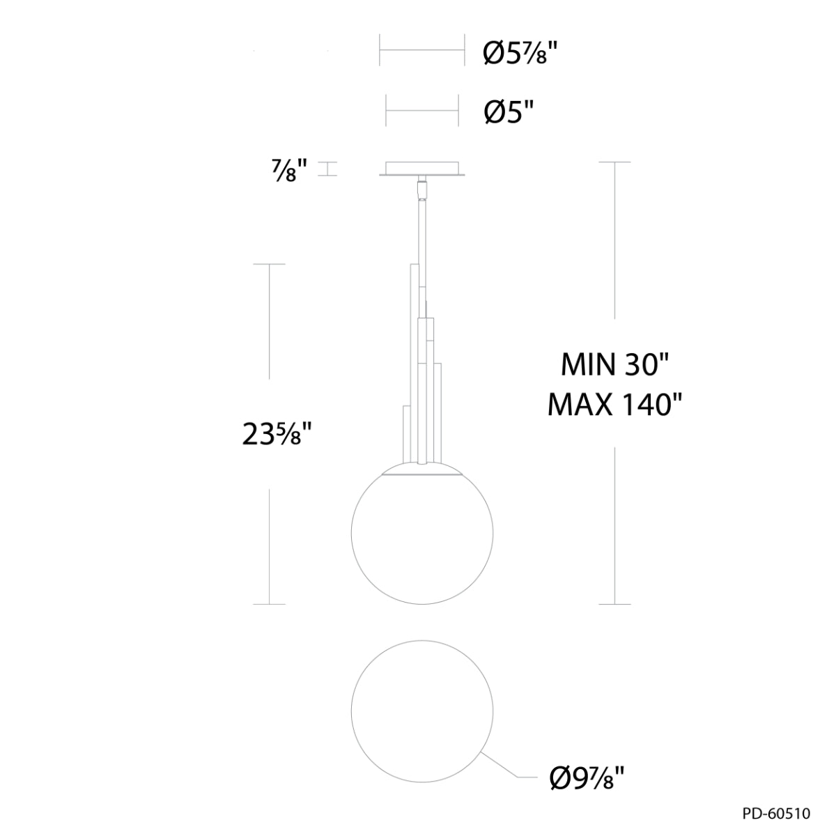 Sybil 10" LED Pendant Light, 2700K, Aged Brass Finish