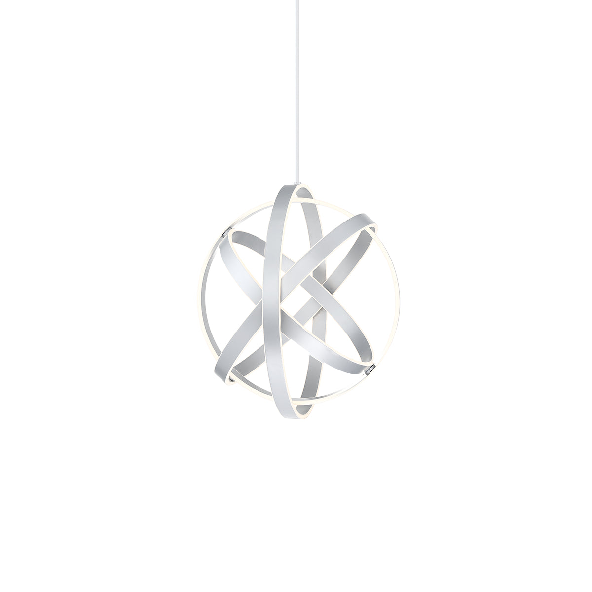 Kinetic 28" LED Pendant Light, Titanium Finish