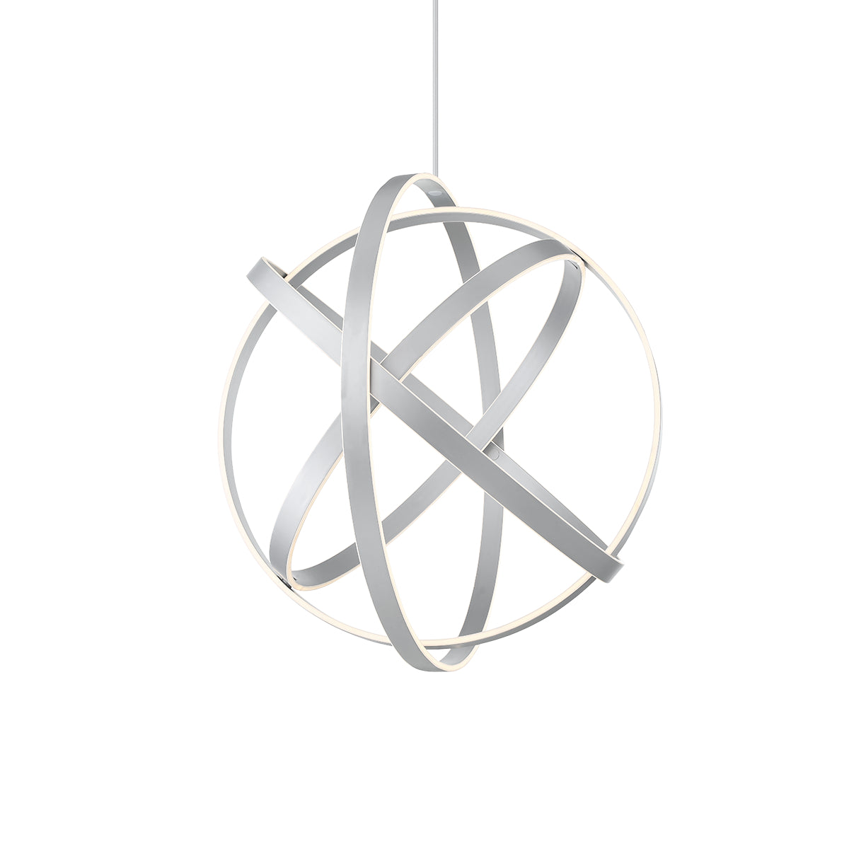 Kinetic 28" LED Pendant Light, Titanium Finish