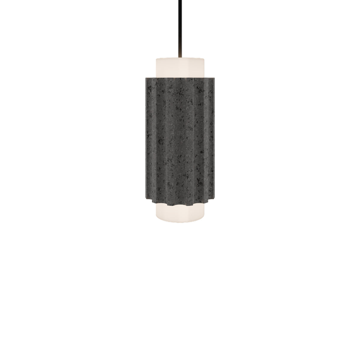 Caviar 23" LED Pendant Light, 2700K, Black Finish