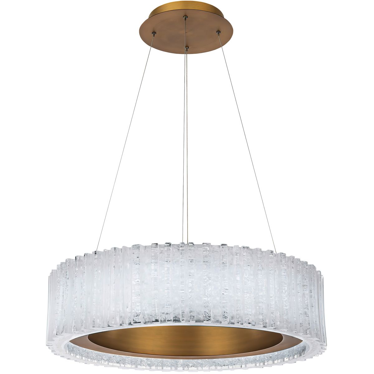 Rhiannon 28 in. LED Pendant Light Brass Finish - Bees Lighting