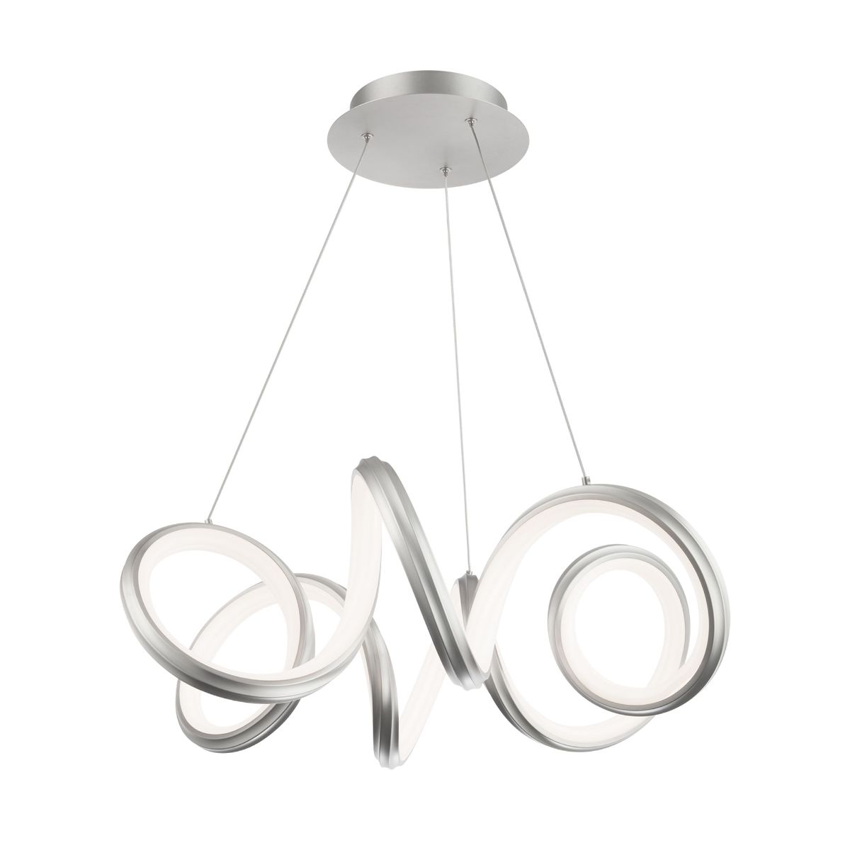 Mamba 24 in. LED Pendant Light Brushed Nickel Finish