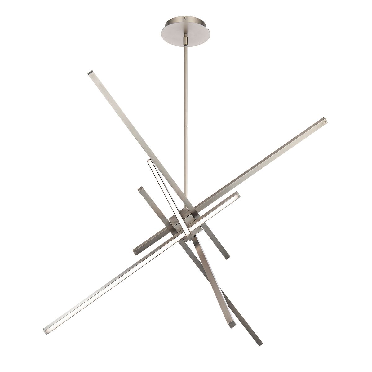 Parallax 39 in. LED Pendant Light Brushed Nickel finish