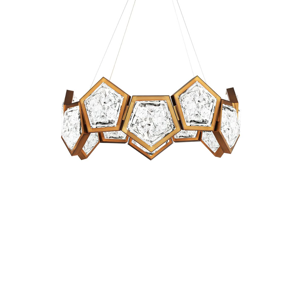 Starlight Starbright 26 in. LED Chandelier Brass Finish - Bees Lighting