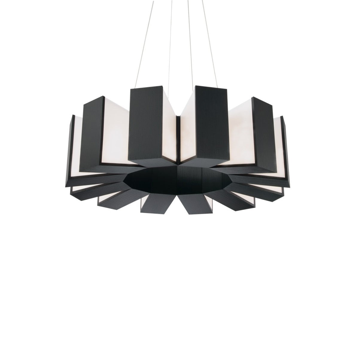 Chronos 34 in. LED Pendant Light Black Finish