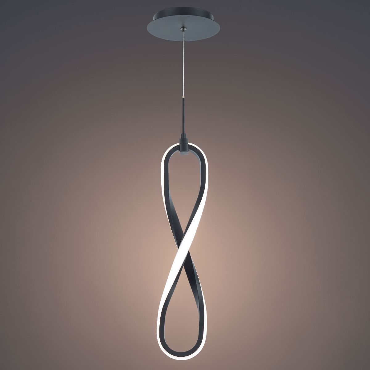 Marise 4 in. LED Pendant Light Black Finish