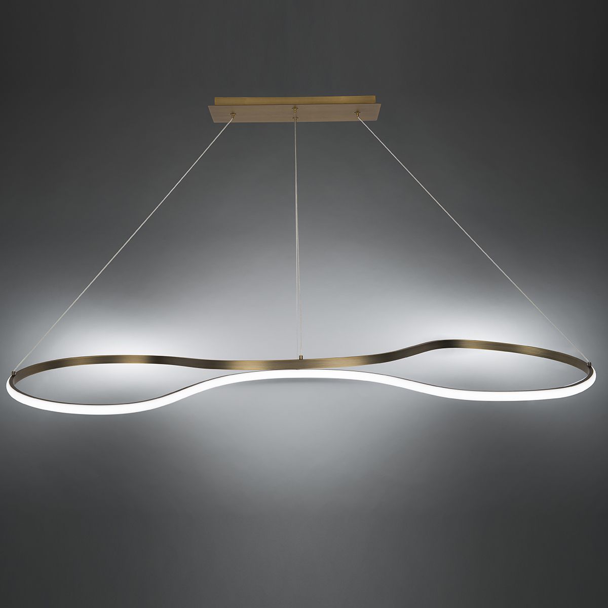 Marques 49 in. LED Pendant Light Brass Finish - Bees Lighting