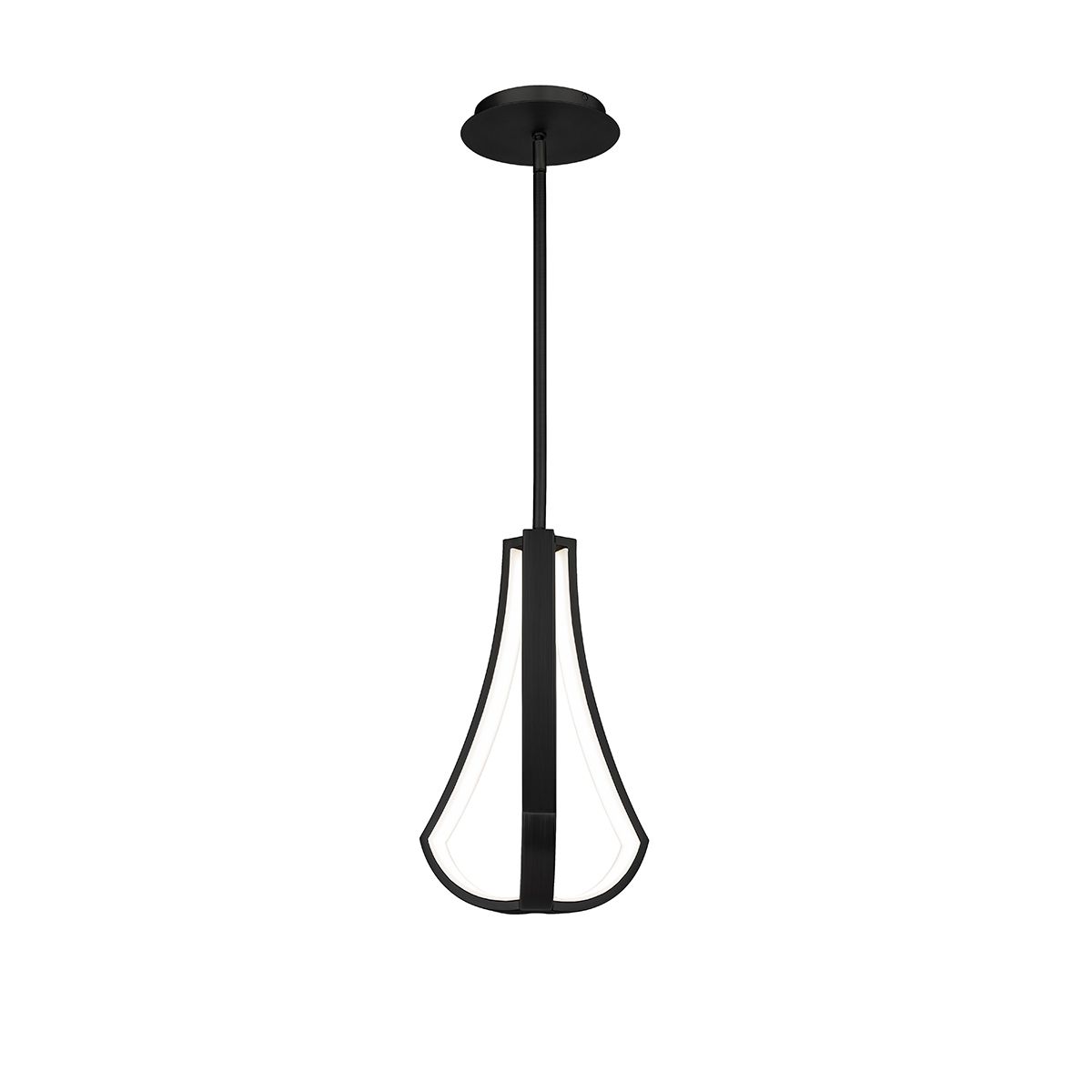 Artemis 8 in. LED Pendant Light Black Finish