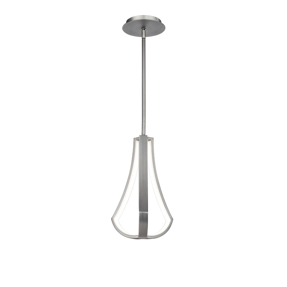 Artemis 8 in. LED Pendant Light Brushed Nickel Finish