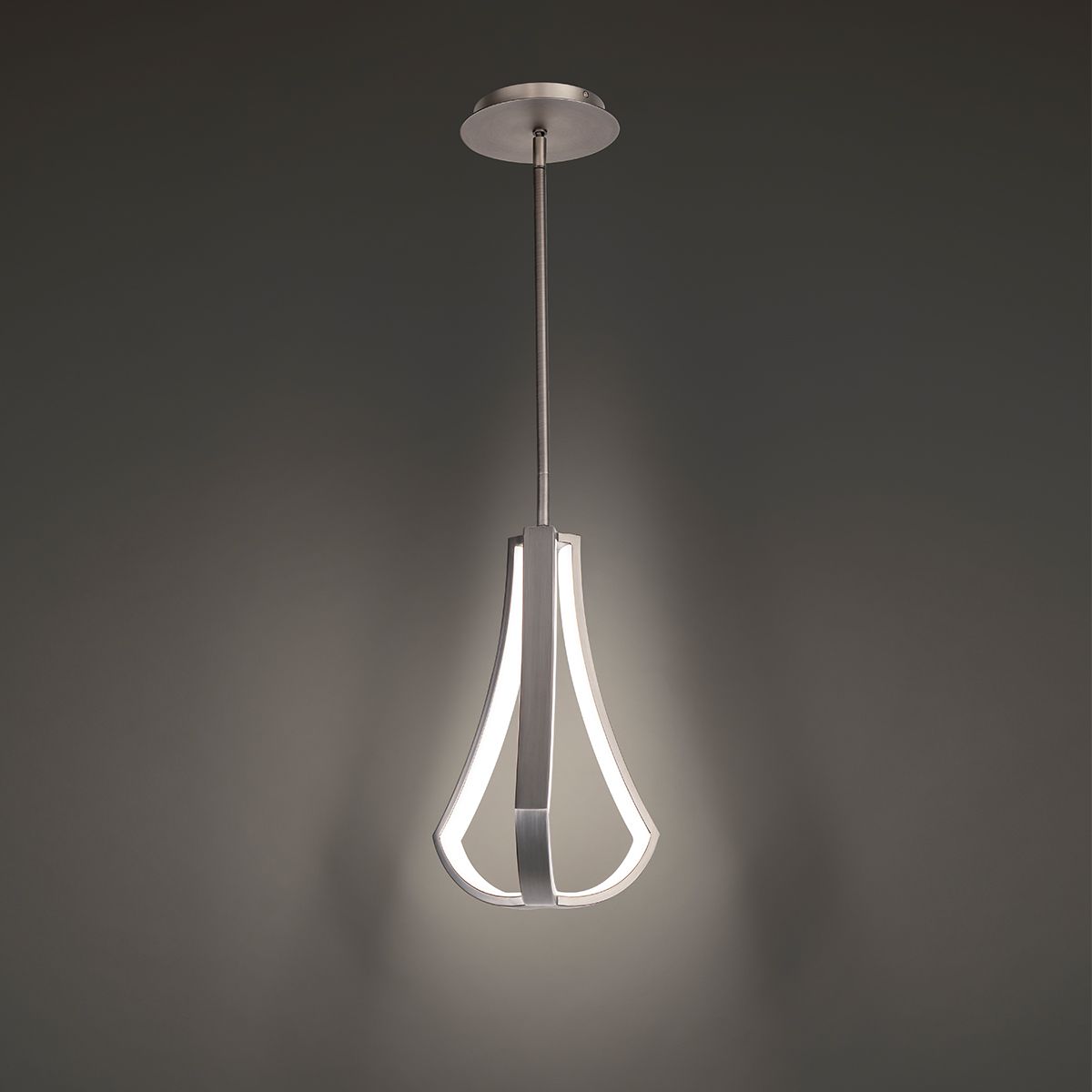 Artemis 8 in. LED Pendant Light Brushed Nickel Finish