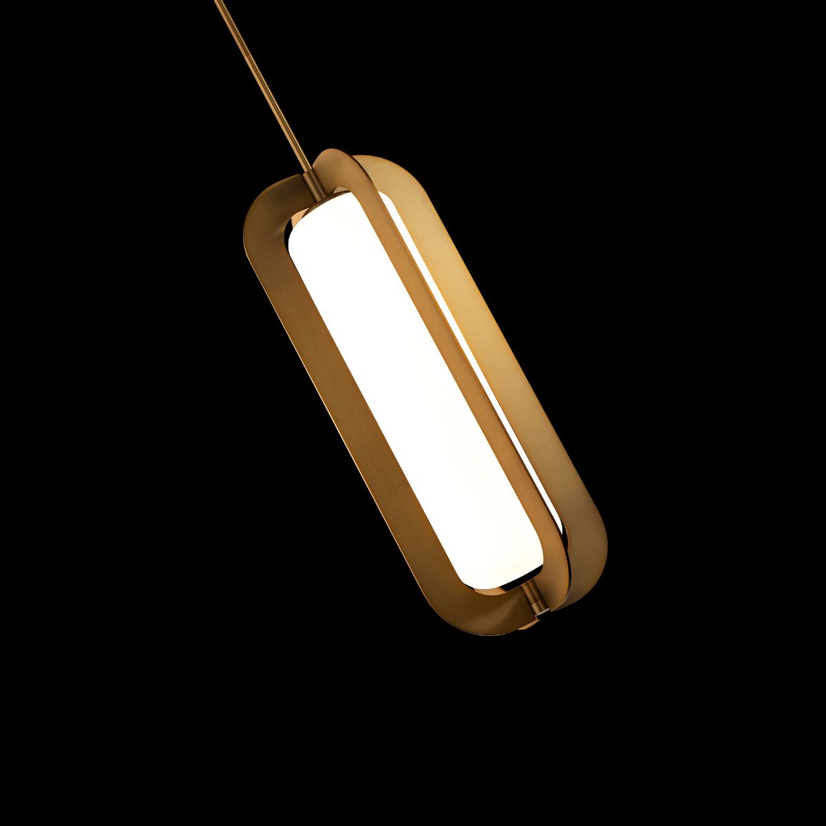 Echelon 22 in. LED Pendant Light 3000K Brass finish - Bees Lighting