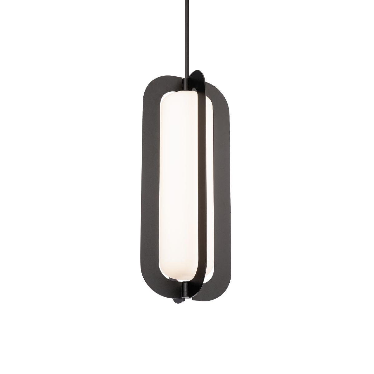 Echelon 22 in. LED Pendant Light Black finish