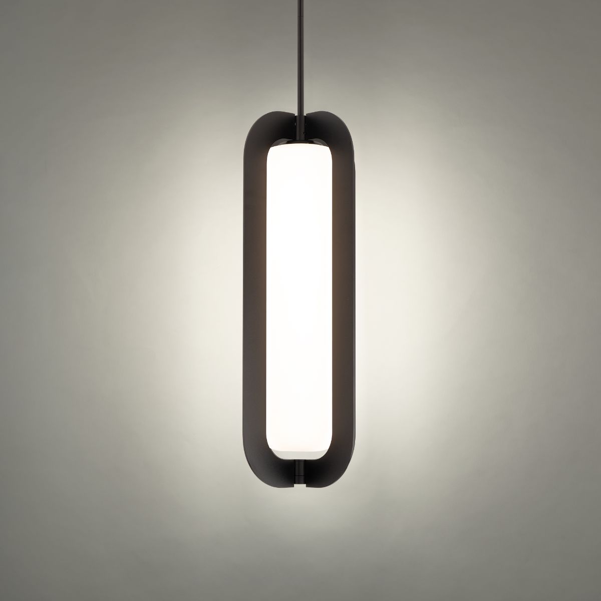 Echelon 22 in. LED Pendant Light Black finish - Bees Lighting