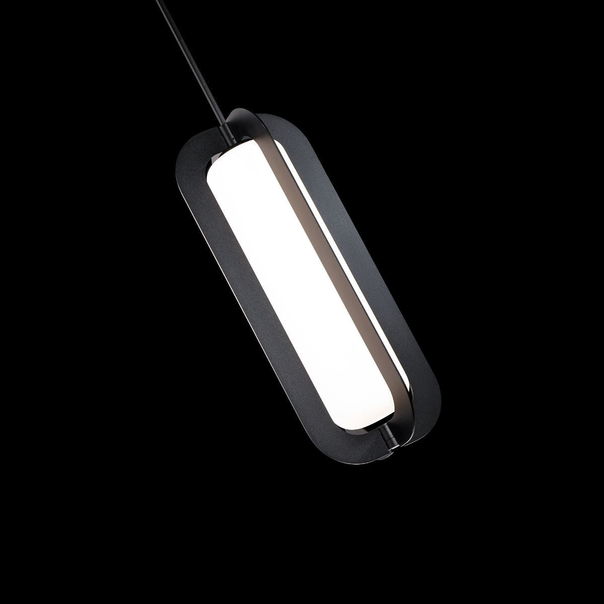 Echelon 22 in. LED Pendant Light Black finish - Bees Lighting