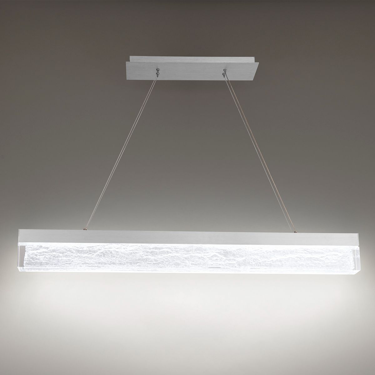 Marques 45 in. LED Pendant Light Aluminum Finish