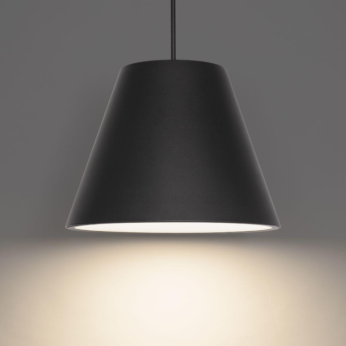 Myla 20 In. LED Outdoor Pendant Light 3000K Black finish - Bees Lighting