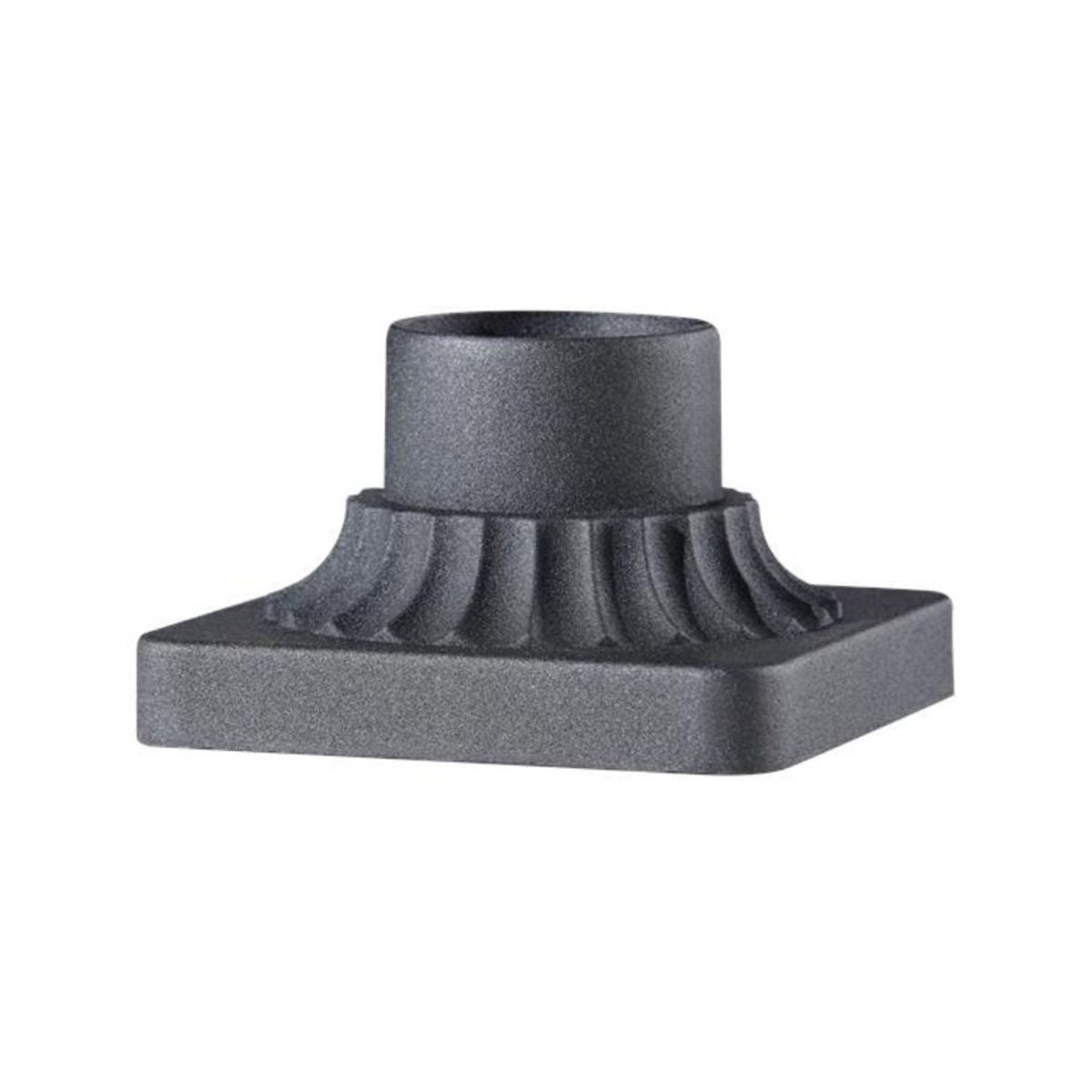 6 in. Aluminum Pier Mount Base  Black Finish