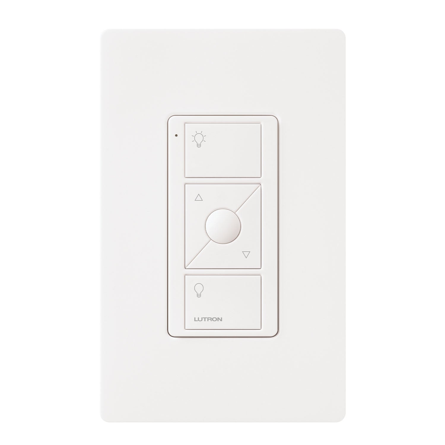 Pico Wireless Control 3-Button Smart Remote with Raise/Lower, White - Bees Lighting