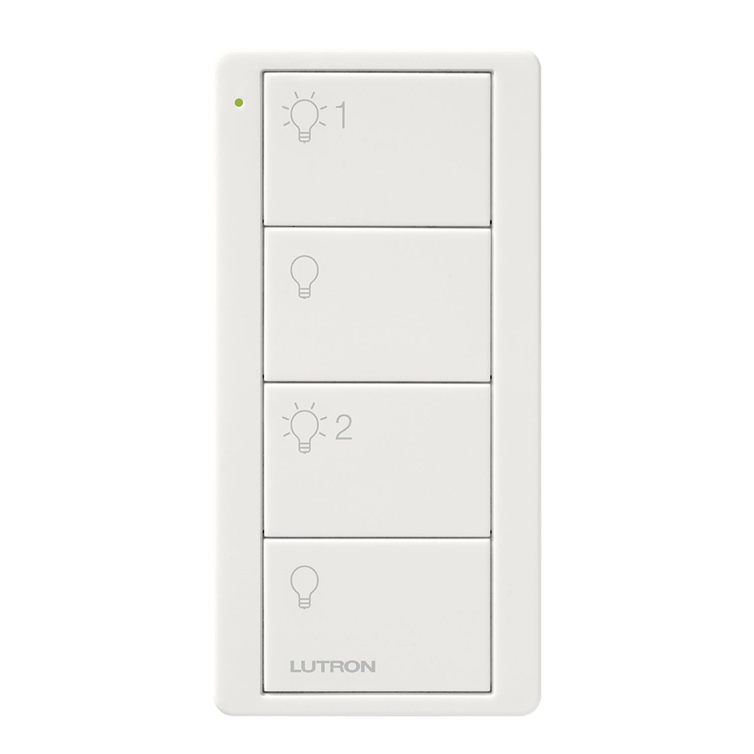 Pico Wireless Control 4-Button Smart Remote, 2-Group Control, White - Bees Lighting