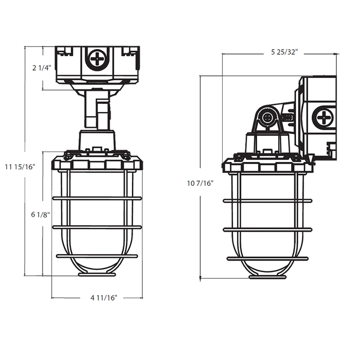 LED Vapor Proof Light, 12/16/20W, 2420 lm, 30K/40K/50K, 120-277V