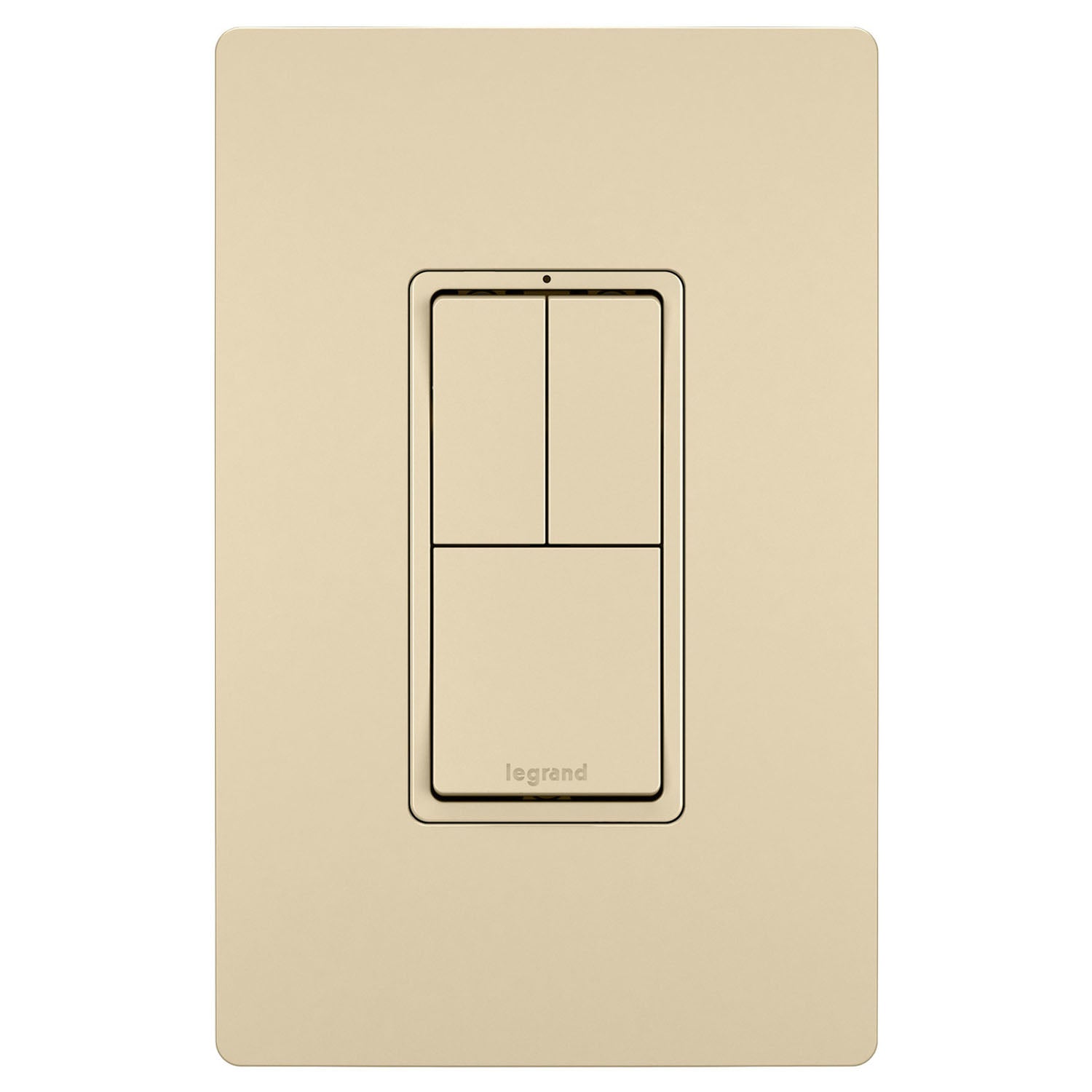 radiant Two Single-Pole Light Switches and One 3-Way Switch, Ivory - Bees Lighting