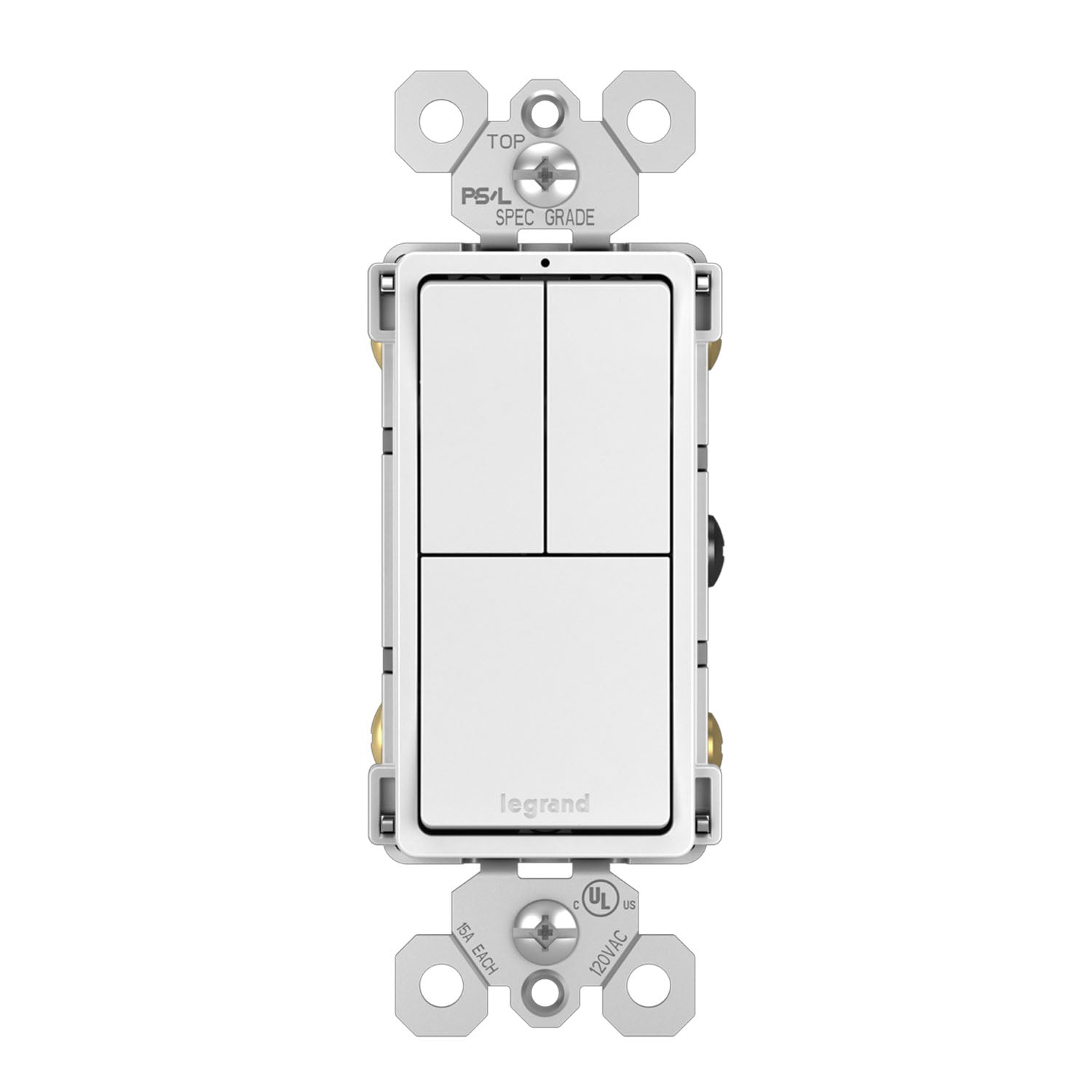 Legrand RCD113 radiant Triple Light Switch