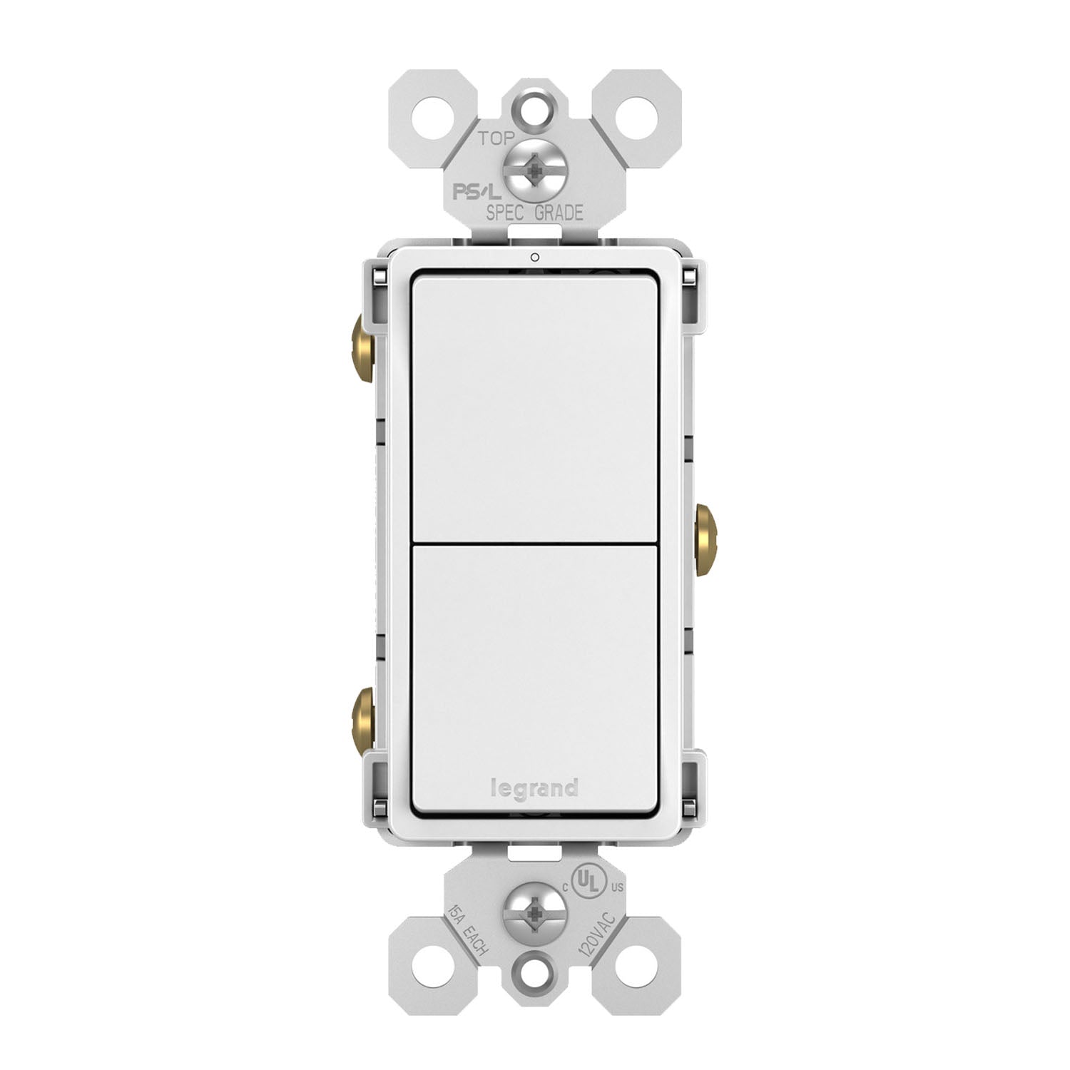 Legrand RCD11 radiant Two Single-Pole Switches