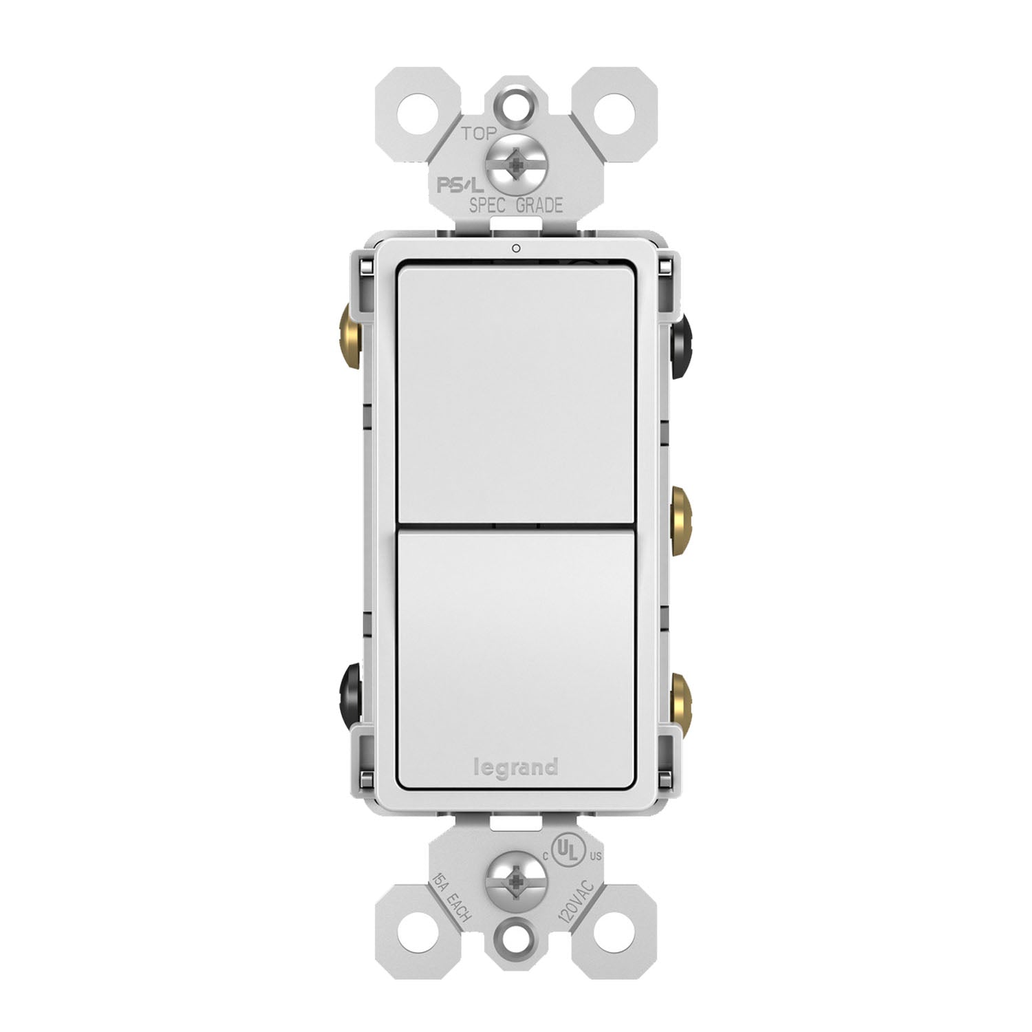 Legrand RCD33 radiant Two Single Pole/3-Way Switches